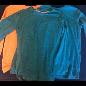 Boys long sleeve shirt bundle; 1 thermal, 2 shirts